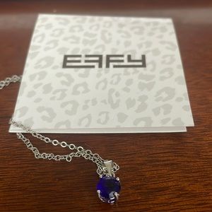 Effy 925 Sterling silver necklace with tanzanite stone